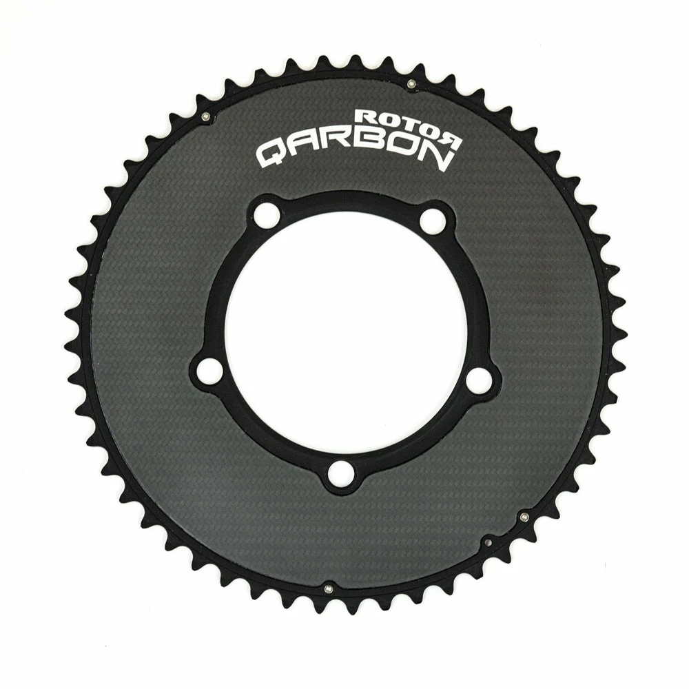 ROTOR Qarbon Round Outer Carbon Chainring - 110 BCD - 53T