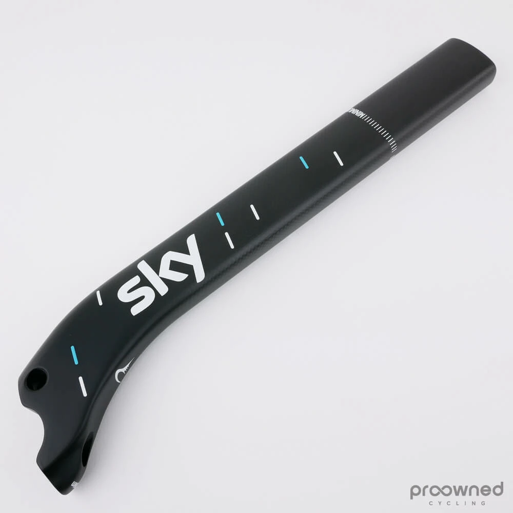 Pinarello Dogma Seatpost - F8/F10/F12 - 22mm Offset - Matte Black & Stripes - Billede 2