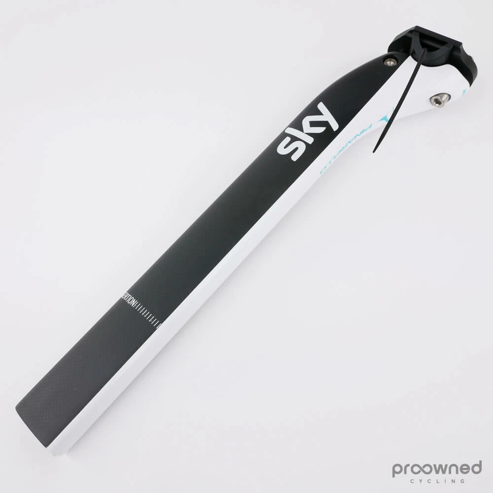 Pinarello Dogma Seatpost - F8/F10/F12 - 22mm Offset - Black/White