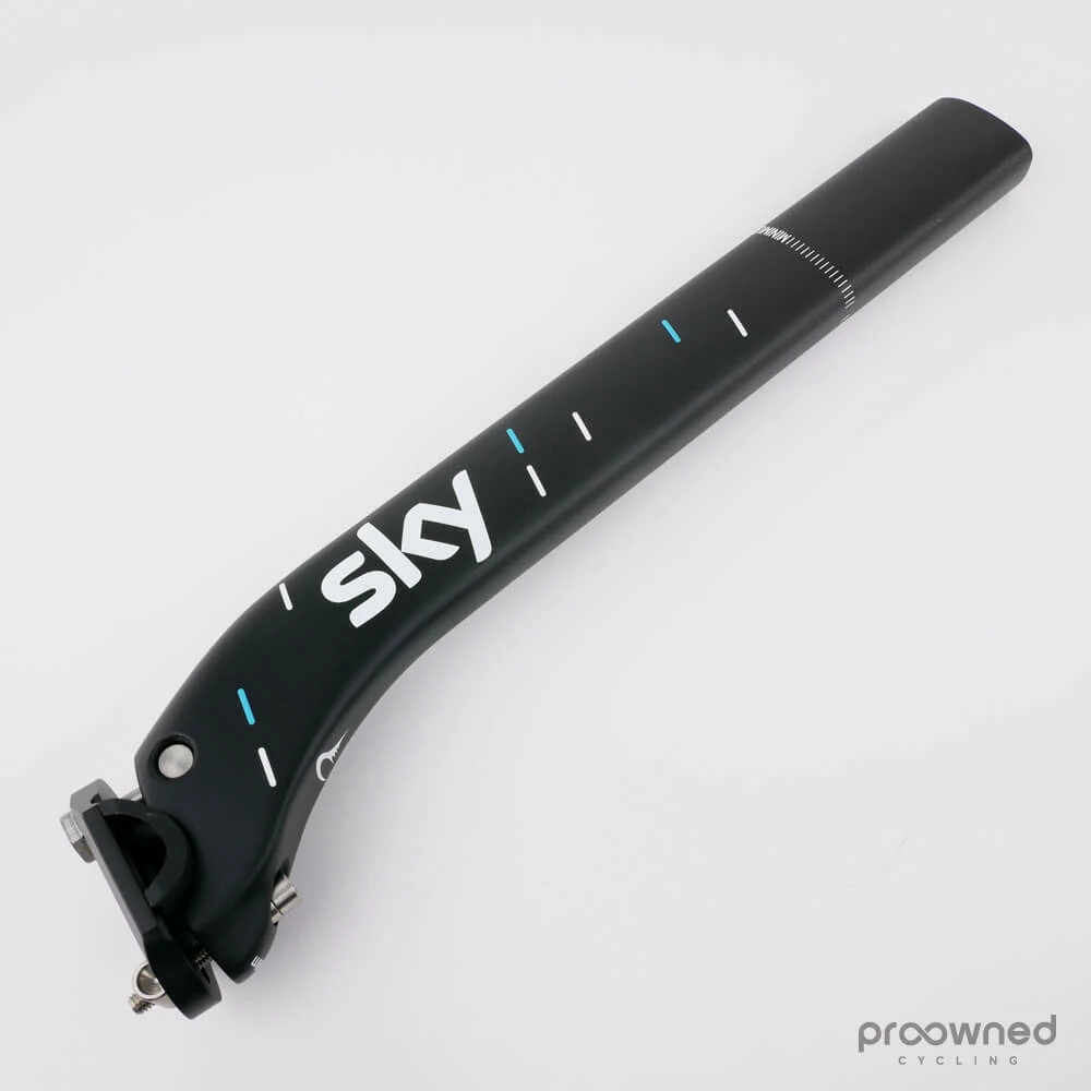Pinarello Dogma Seatpost - F8/F10/F12 - 22mm Offset - Matte Black & Stripes - Billede 2