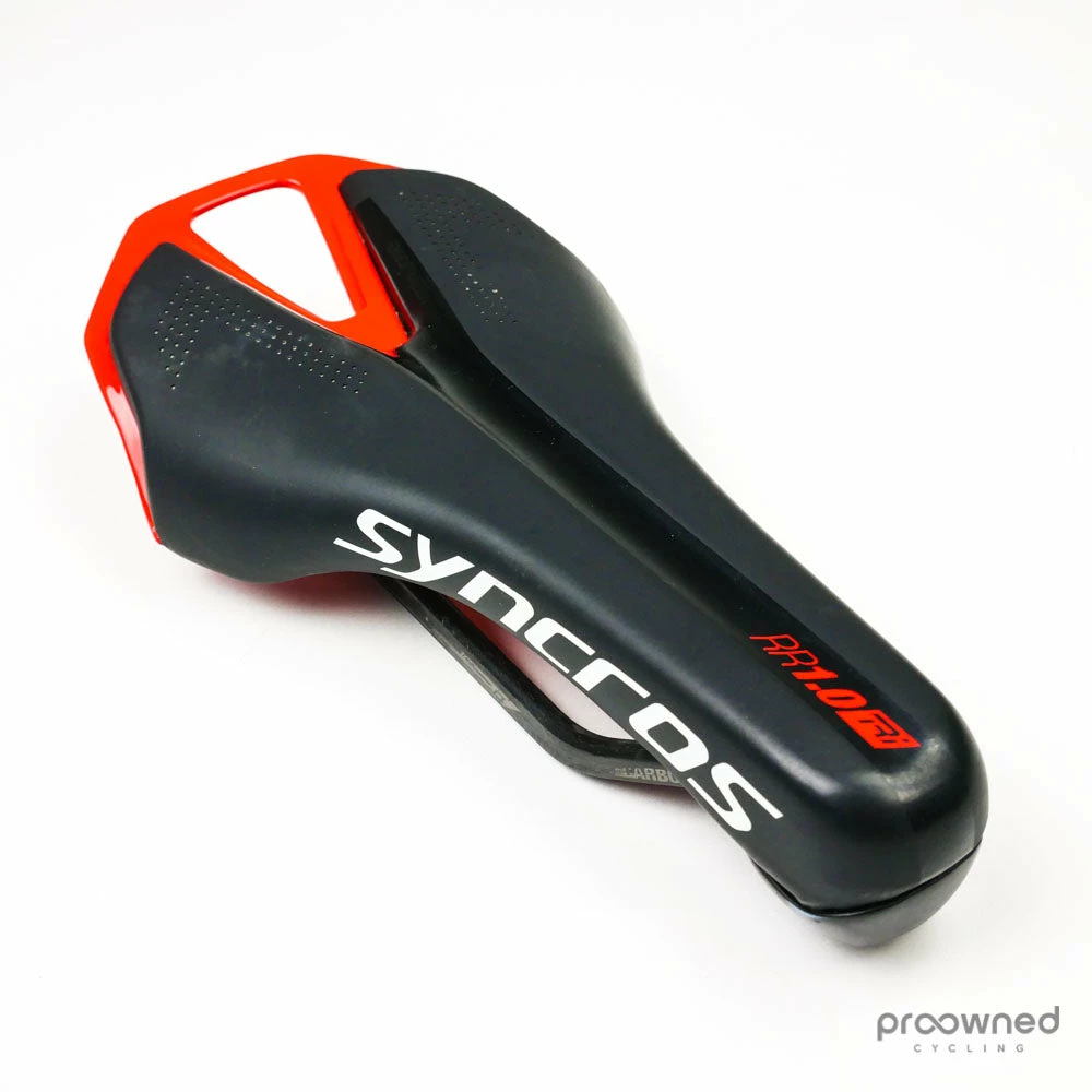 Syncros RR 1.0 Tri Carbon Saddle - Black/Red