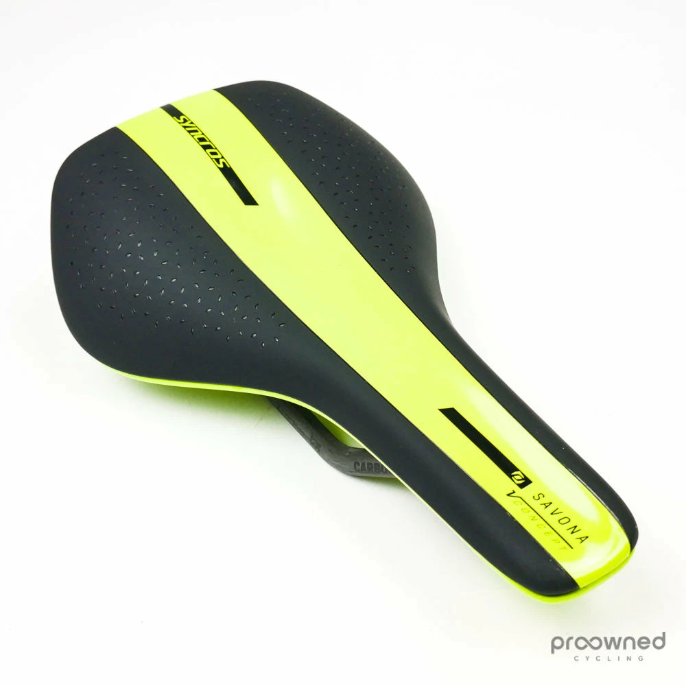 Syncros Savona V 1.0 Channel Carbon Saddle - Black/Yellow