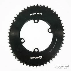 Rotor Q-Rings Oval Aero Outer Chainring - 110 Bcd 4 Bolt