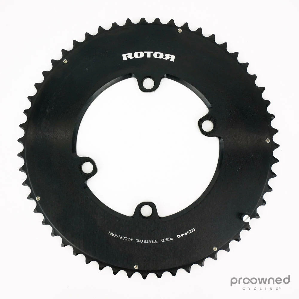 Rotor NoQ Outer Chainring - 55T 110 Bcd - 4 Bolt