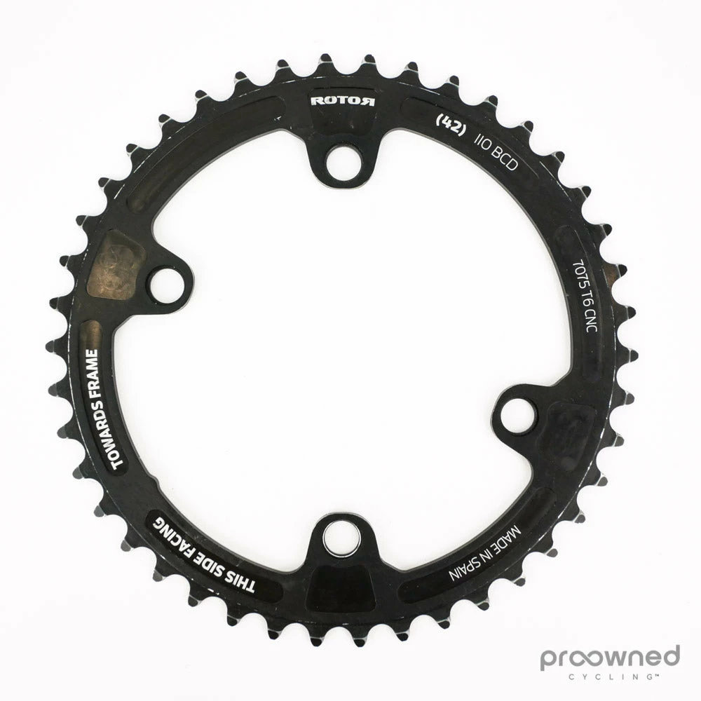 Rotor NoQ Inner Chainring - 42T 110 Bcd - 4 Bolt
