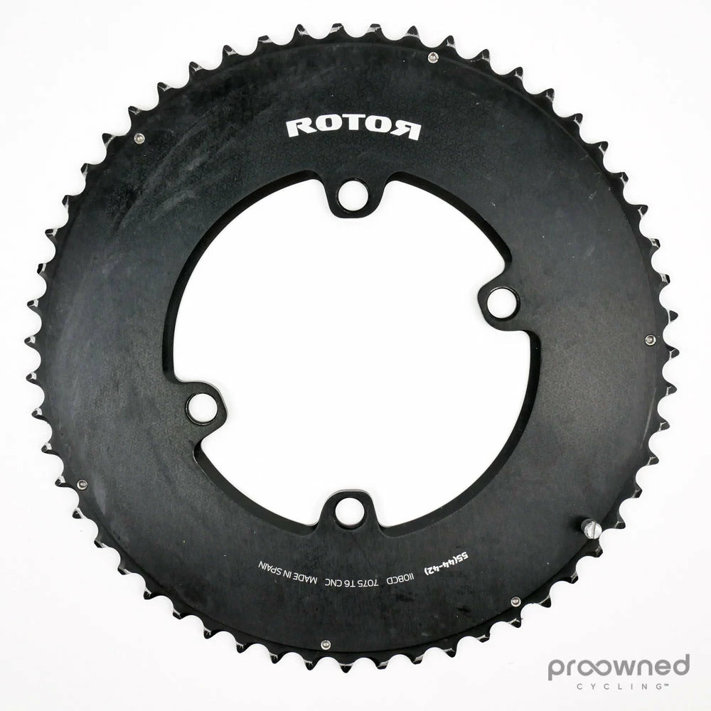 Rotor NoQ Outer Chainring - 55T 110 Bcd - 4 Bolt